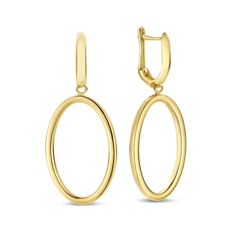 Isabel Bernard Creolen Aidee Annette 14 karat gold link drop earrings Gold