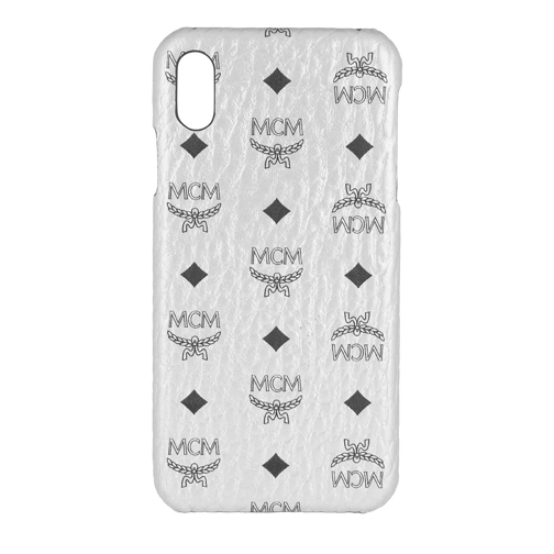 MCM Vis Original iPhone Case XS Max Berlin Silver Portacellulare a borsetta