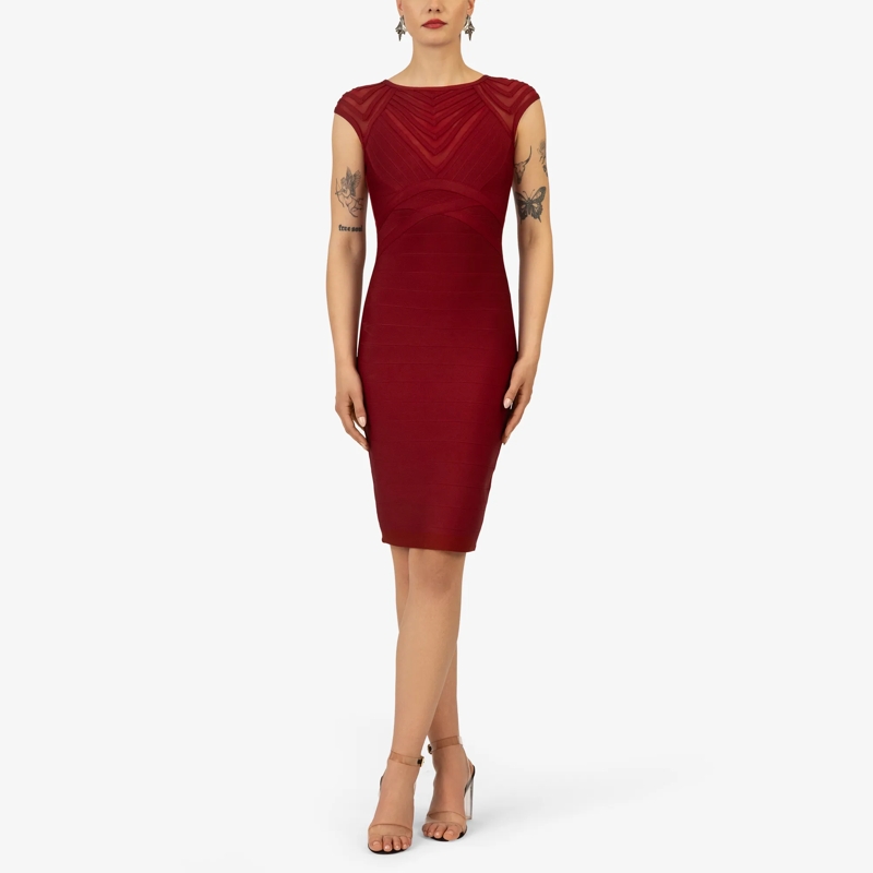 Kraimod Cocktailkleid Bandagekleid dunkel-grün(Image 2)