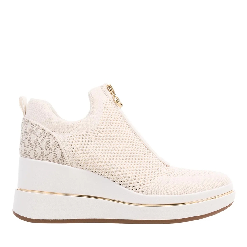 MICHAEL Michael Kors Low-Top-Sneaker Emmy Wedge Zip Slip On Vanilla Mlti