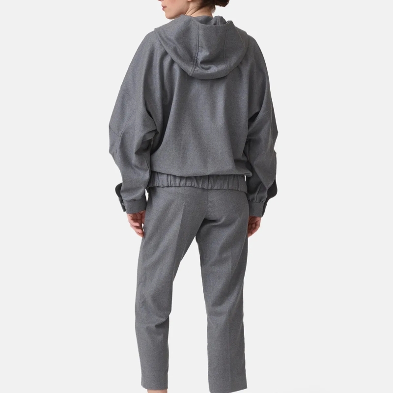 Helene Galwas Übergangsjacke Blouson Jacke mit Kapuze LUNA grau(Image 3)