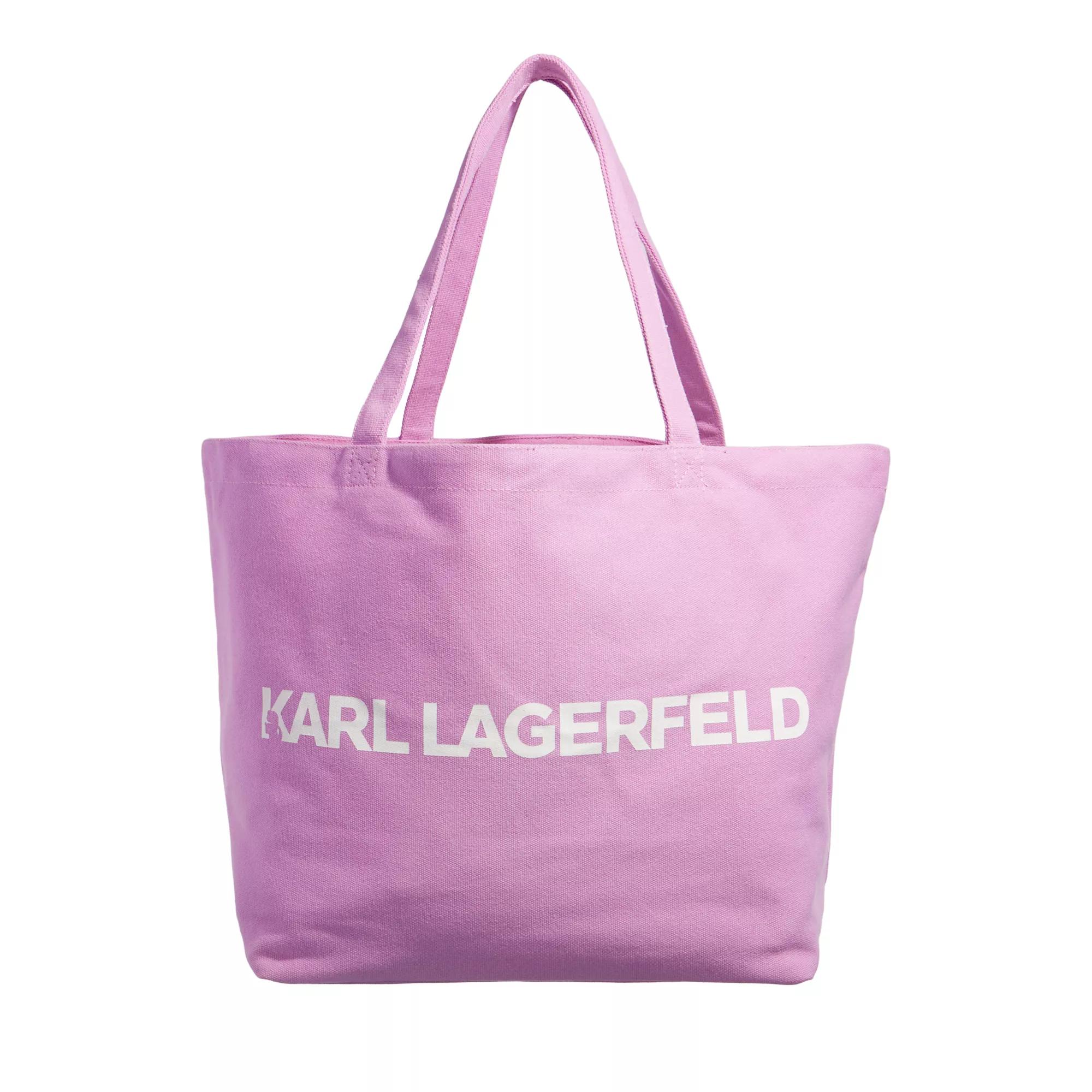 Karl Lagerfeld Shopper - K/Essential Logo Shopper - Gr. unisize - in Violett - für Damen