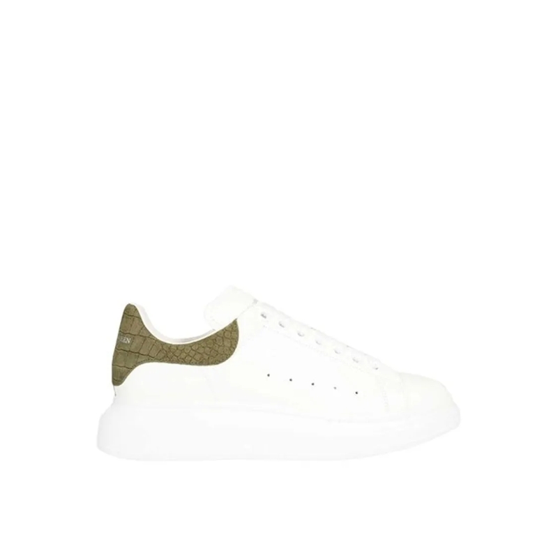 Alexander McQueen Sneaker basse Crocodile Oversized Sneakers White