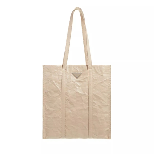 Prada Small Nappa Leather Tote Bag Desert Beige Shoppingväska