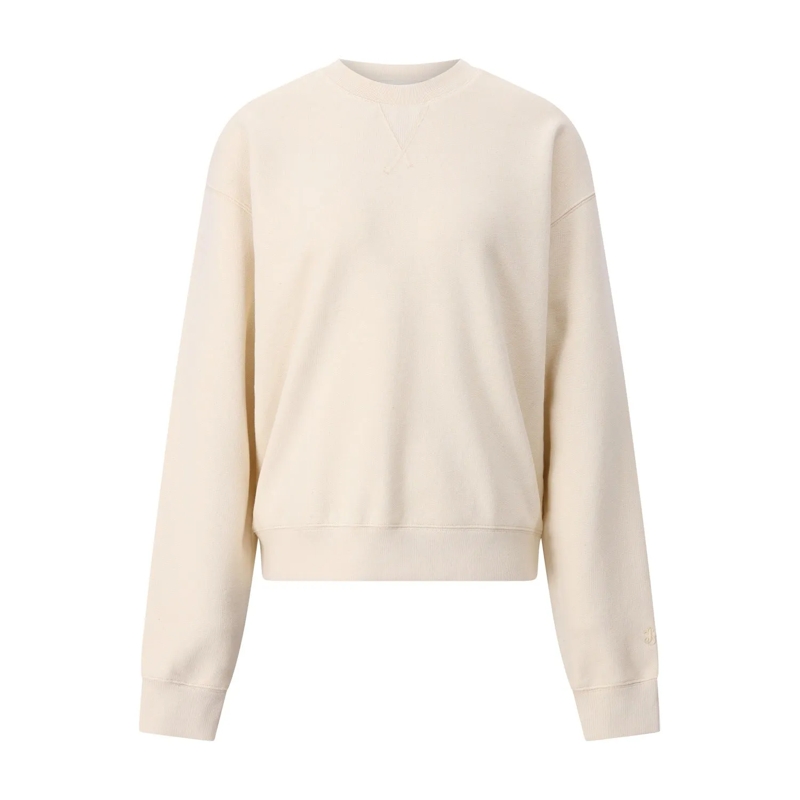 Jil Sander  Sweatshirt aus Baumwolle Creme