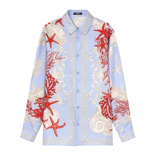 Versace Multicolored Sea Print Shirt Multicolor 