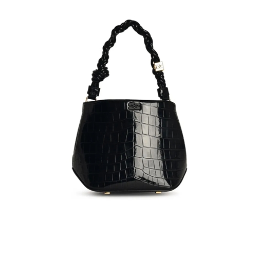 GANNI Bucket Bag 'Bou Cocco' Bucket Bag In Black Recycled Leather B Black