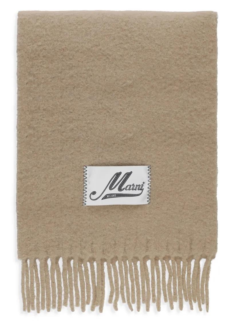 Marni Tücher & Schals - Brushed Alpaca Scarf - Gr. unisize - in Braun - für Damen