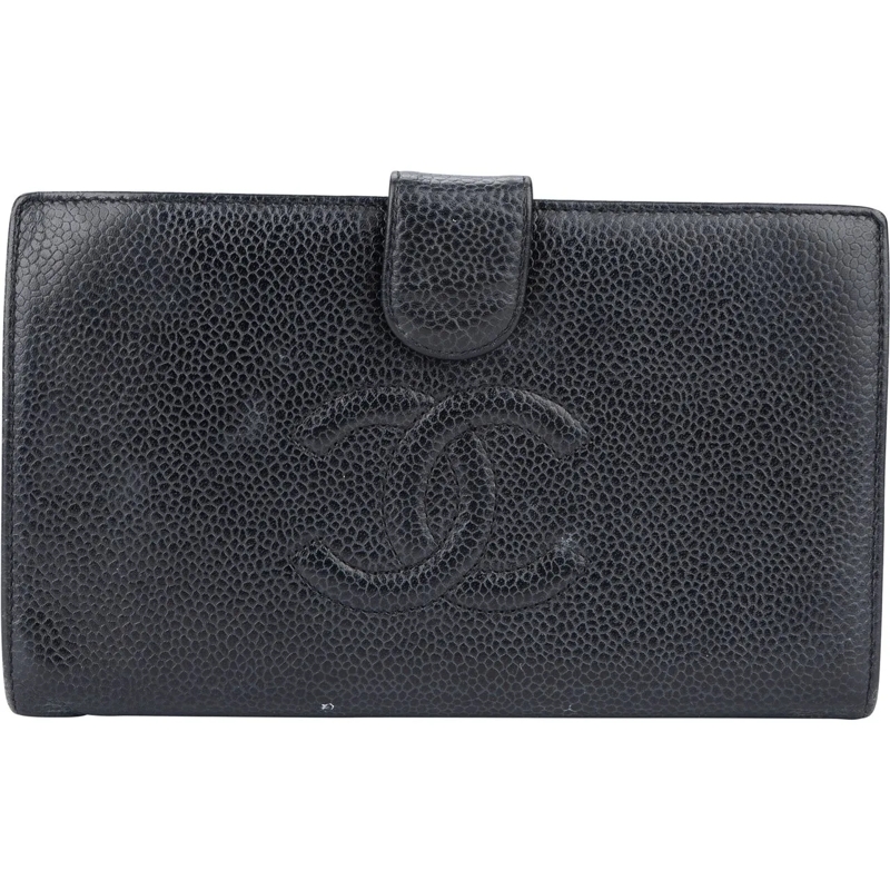 Chanel Geldbörse Chanel CC Caviar Leather Wallet mehrfarbig
