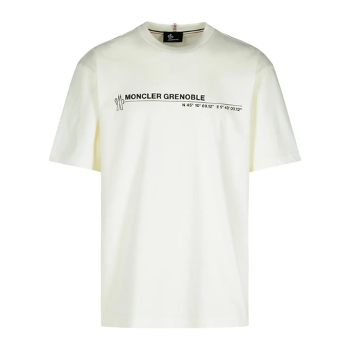 Moncler T-Shirts White Cotton T-Shirt White