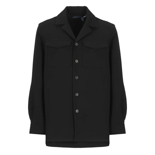 Polo Ralph Lauren Wool Coat Black Övergångsjacka