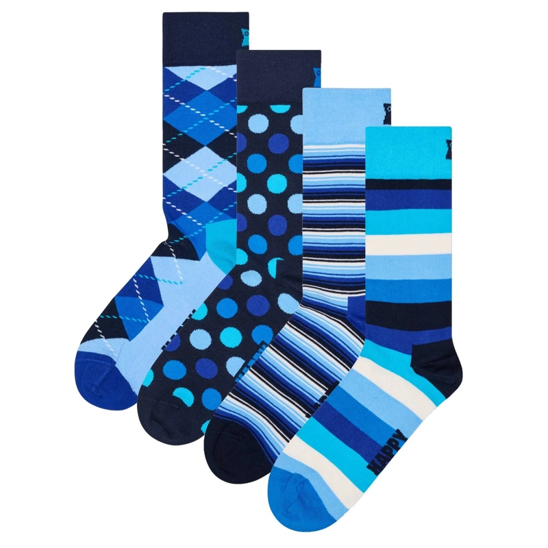 Happy Socks  4er Pack navy