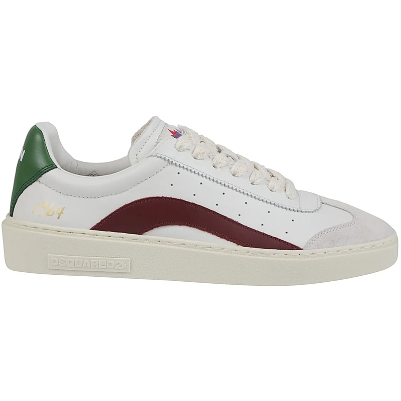 Dsquared2 Low-Top-Sneaker Rider Lace-up Low Top Sneakers White weiß