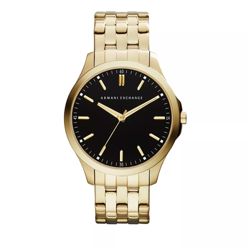 Armani Exchange Armani Exchange Three-Hand Gold-Tone Stainless Ste Gold Quartz Horloge