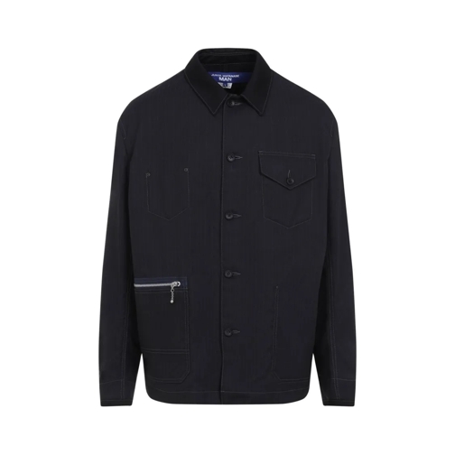 Junya Watanabe Übergangsjacke Navy Blue Jacket Black