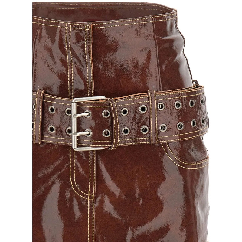 Diesel Minijupe Skirts Brown braun(Image 4)