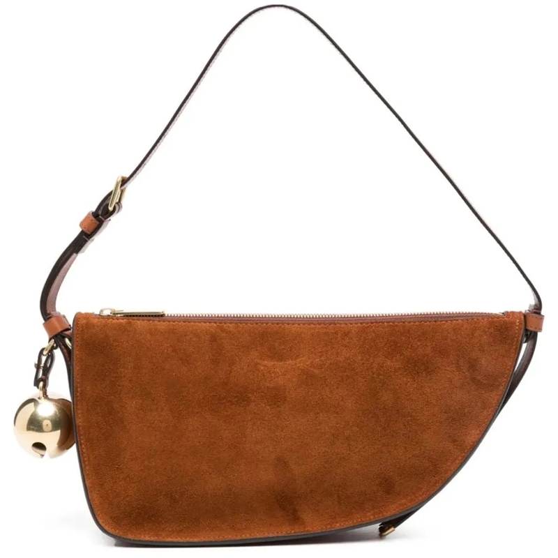 Burberry Tote Shield Sling Charm Shoulder Bag braun