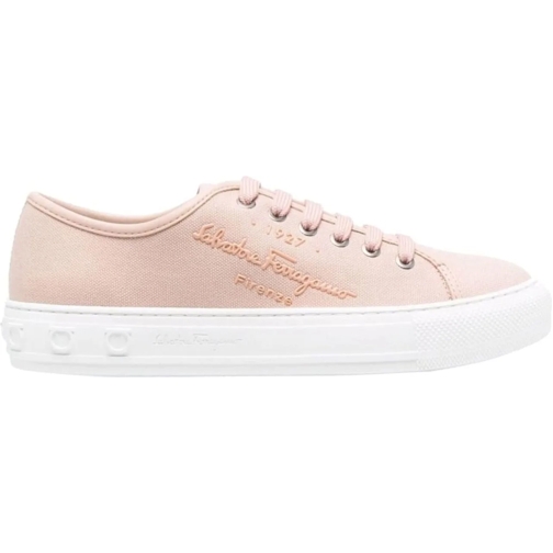 Salvatore Ferragamo Low-Top Sneaker Mediterr Eco Logo Sneakers rose