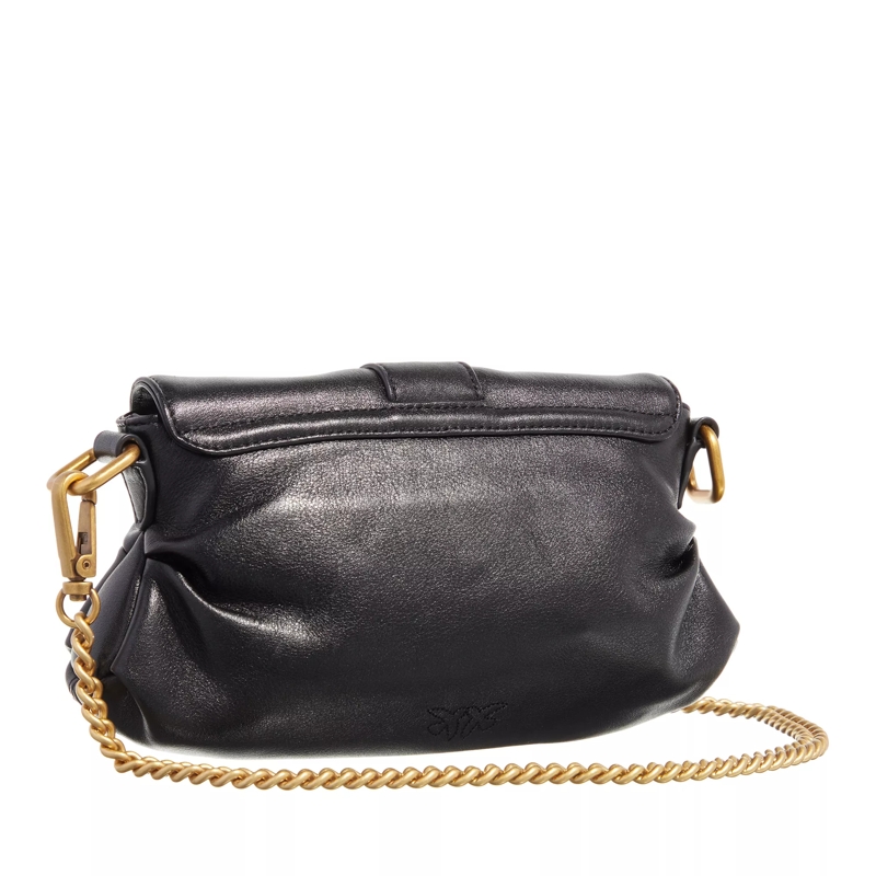 Pinko Schultertasche Jolene Shoulder Mini Nero Limousine-Chocolate Gold(Image 11)