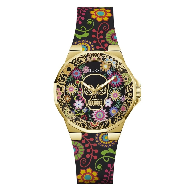 Guess Automatikuhr Quarz Analog Uhr Calaverta transparent