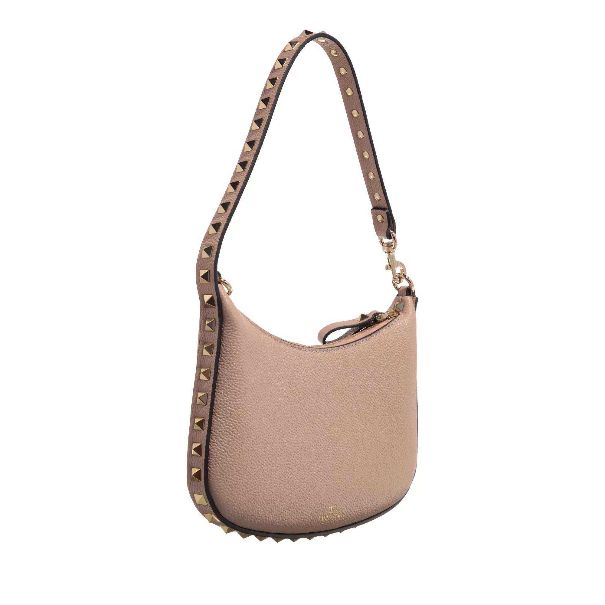 Valentino Garavani Hobo bags Rockstud Mini Hobo Bag in taupe