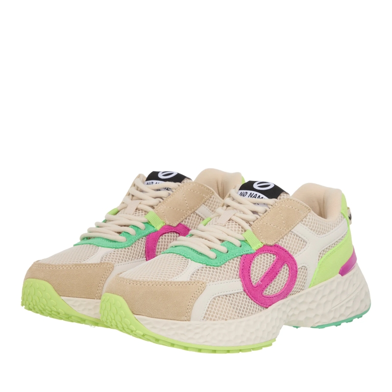 No Name Low-Top-Sneaker Carter 2.0 Runner W Ivoire/Ivoire/Fluo Fuxia
