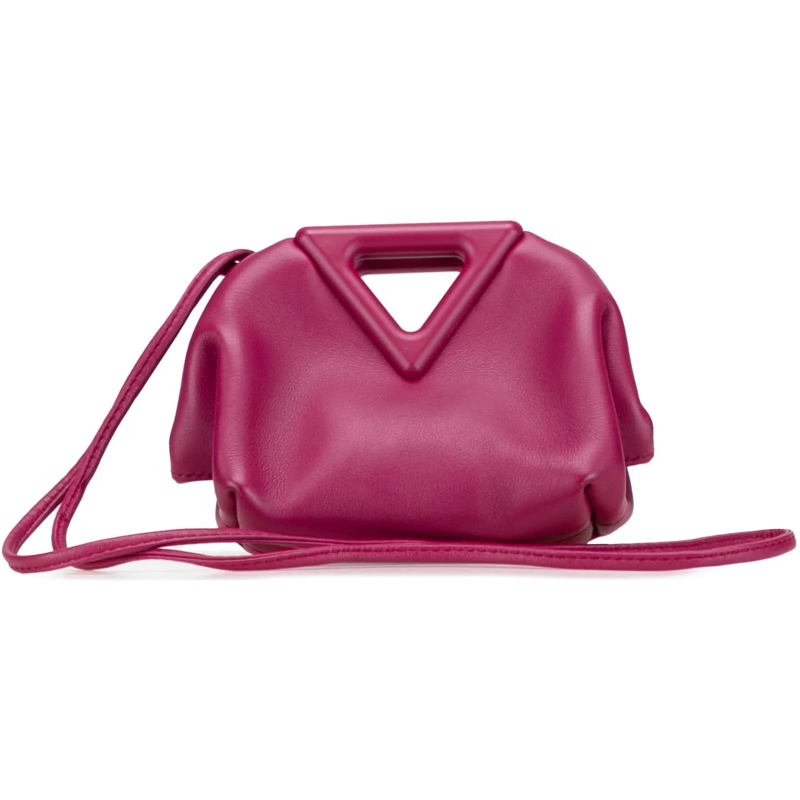 Bottega Veneta Schultertasche Leather Point Coin Purse Satchel rose