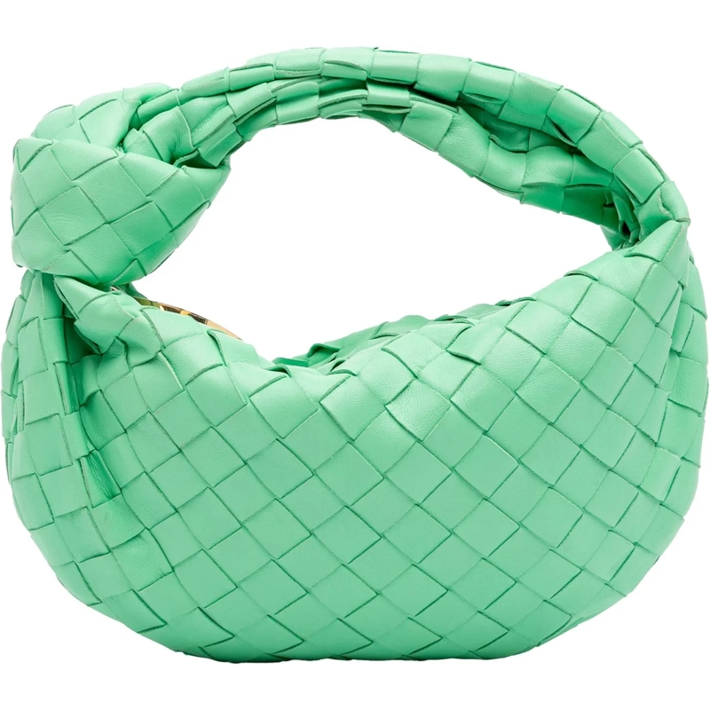 Bottega Veneta Schultertasche Mini Nappa Intrecciato Jodie grün