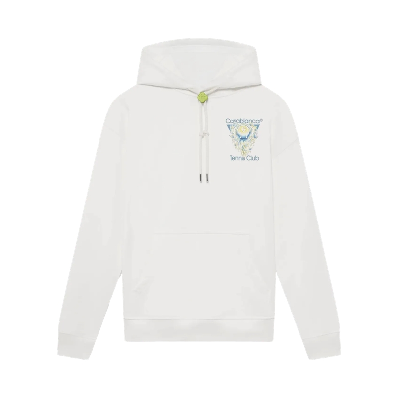 Casablanca  L'Arche De Tennis Hoodie white white