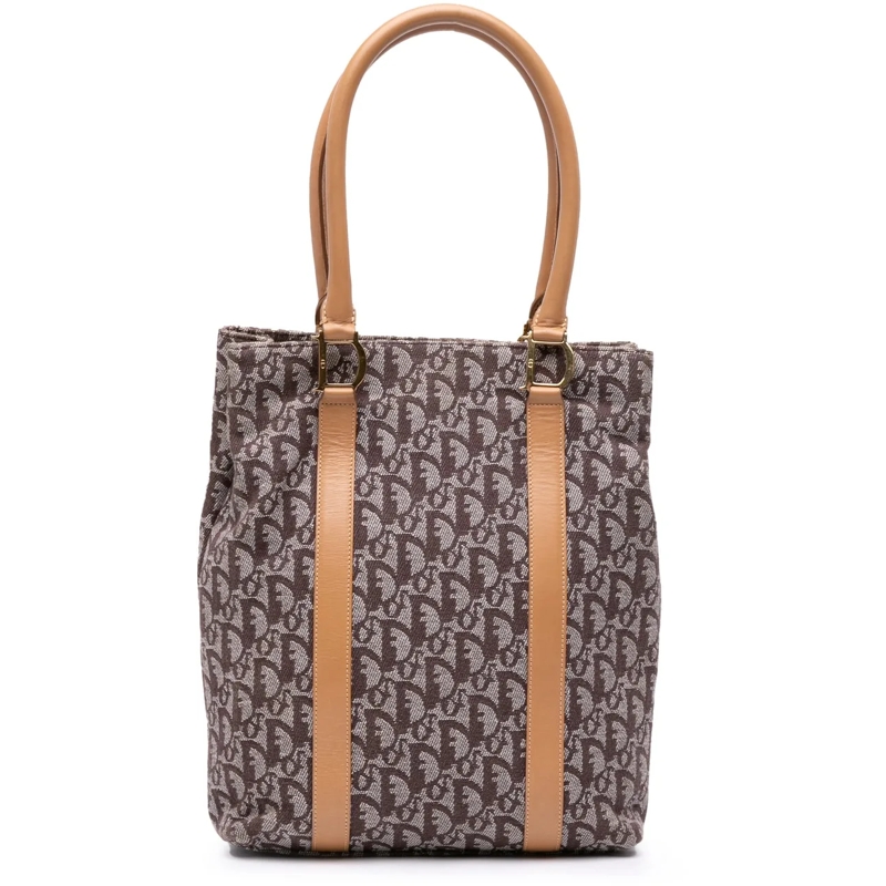 Christian Dior Shopper Diorissimo Trotter Canvas Tote braun