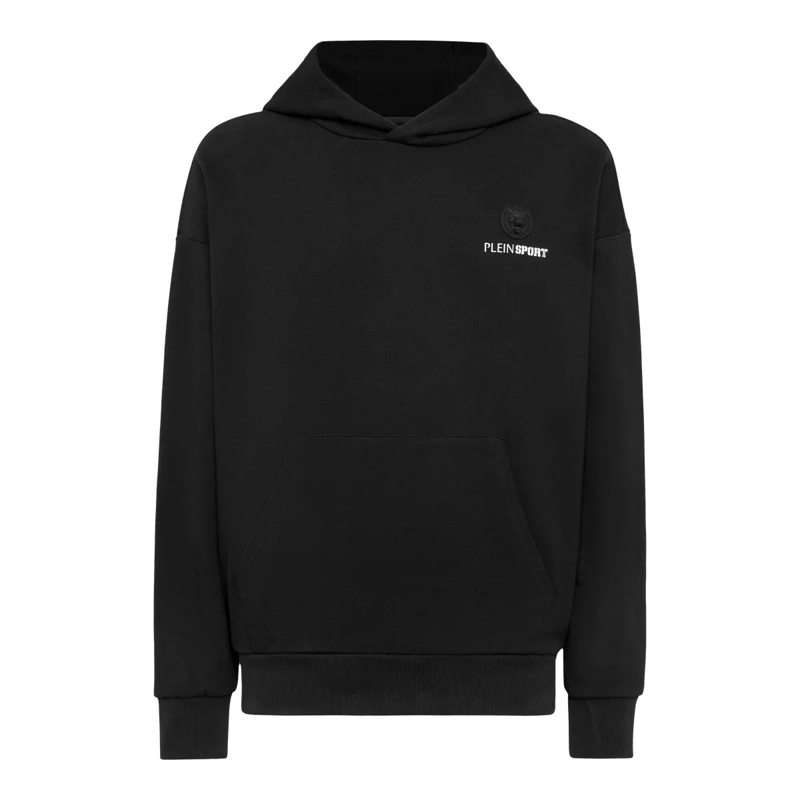 Plein Sport Top Hoodie Scratch schwarz