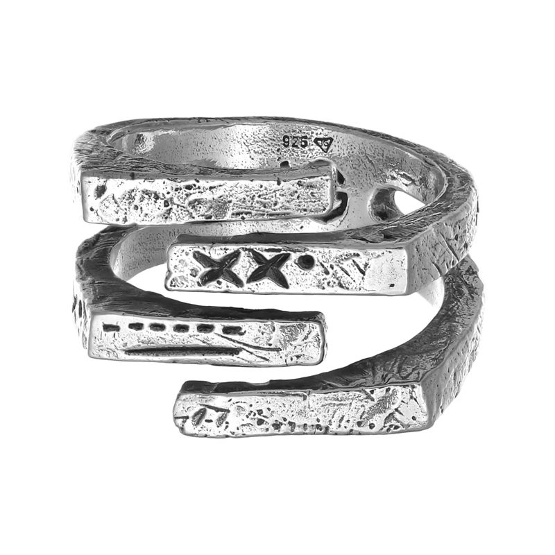Haze & Glory Siegelring Ring Siegelring - Quadro 925 Silber silber(Image 2)
