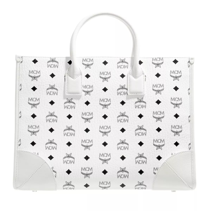 Mcm large shop tote bag