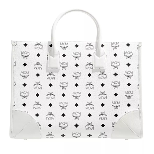 MCM Munchen Tote Large White Draagtas