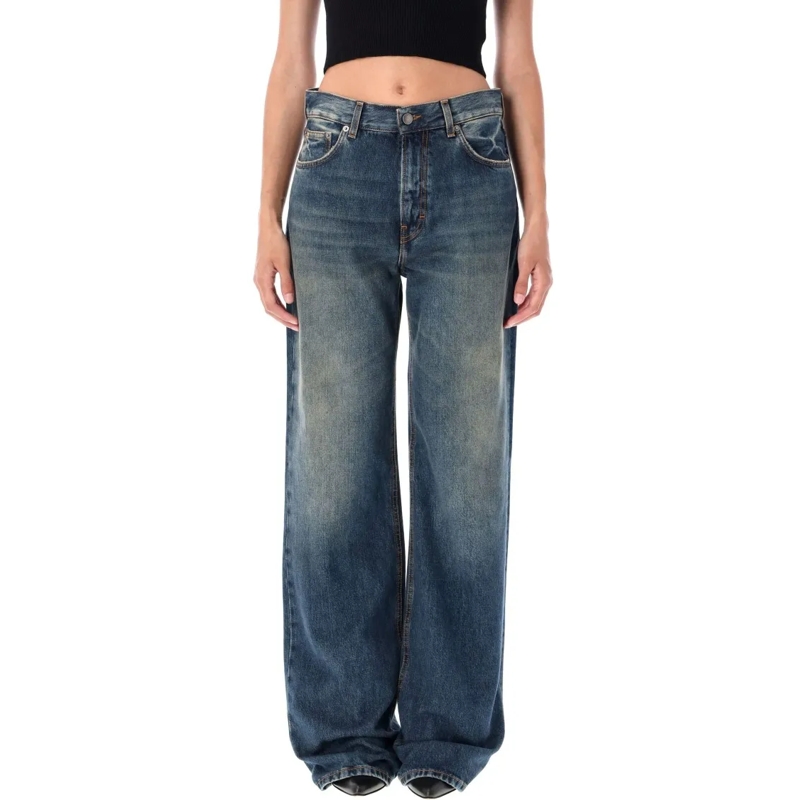 Haikure Jeans Korea Intense Blue Wash Jeans Blue