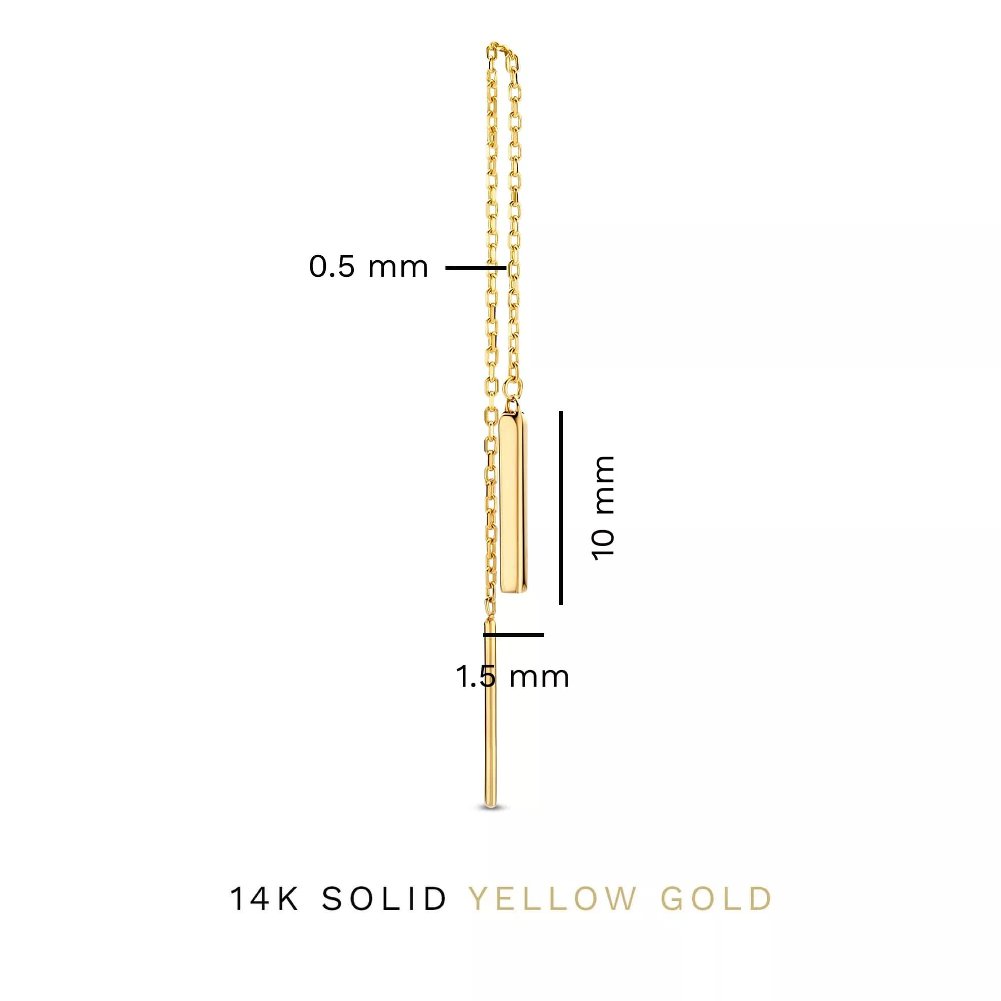 Thumbnail - Isabel Bernard Ohrringe - Le Marais Rosalie 585 Gold Ohrhänger - Gr. unisize - in Gold - für Damen