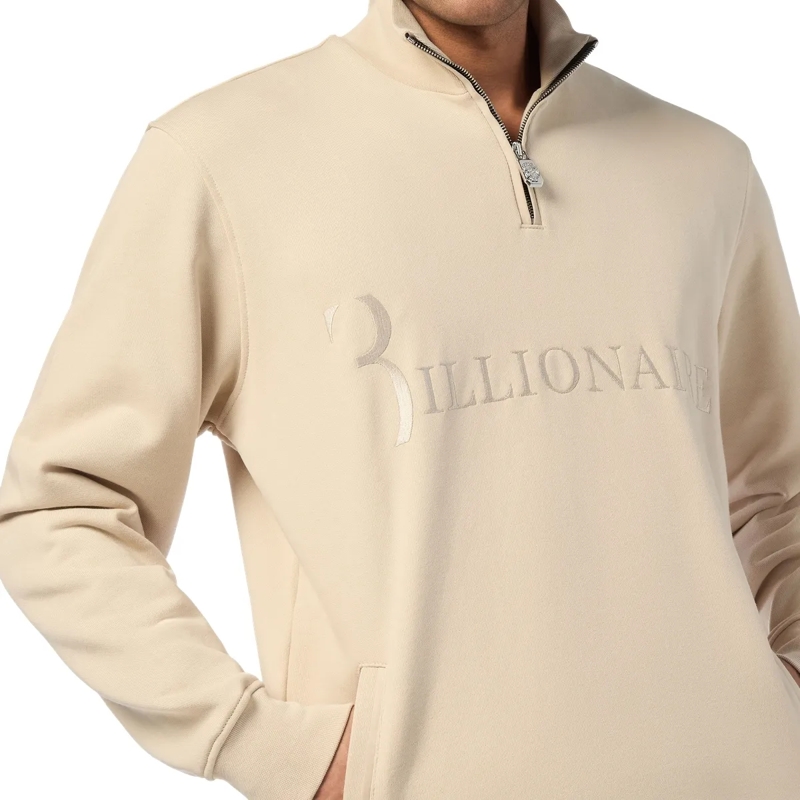 BILLIONAIRE Daunenjacke Jogging-Jacke Logo beige(Image 5)