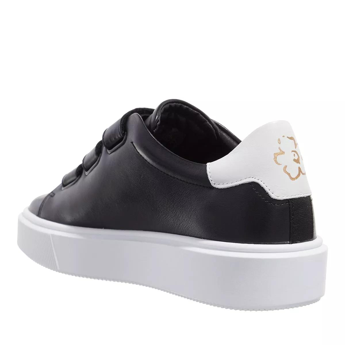 ted baker sneakers, tayree double strap platform leather sneaker en noir - pour dames