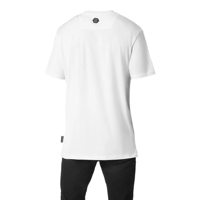 Philipp Plein T-Shirt T-Shirt Racing Mit Schmucksteinen weiss(Image 2)