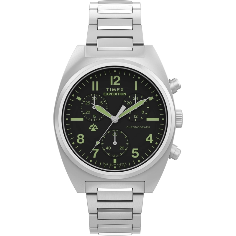 Timex Quarzuhr Quarz-Analoguhr Expedition® Capstone Chronograph silber
