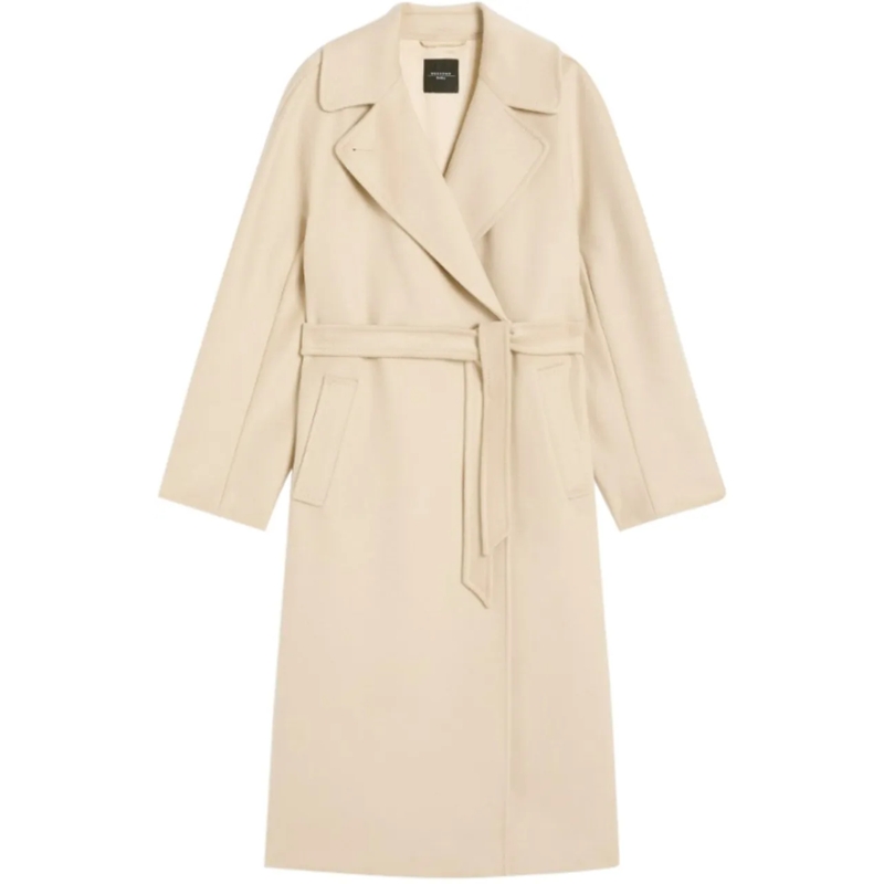 Max Mara Veste de transition Coats Ivory weiß