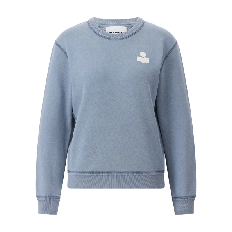 Isabel Marant Pull Sweatshirt Maurine mit Logo Blau
