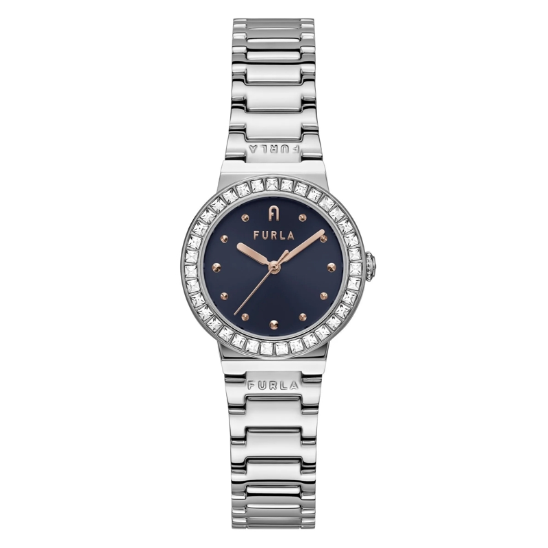 Furla Automatikuhr Quarz Analog Uhr Furla Tortona silber