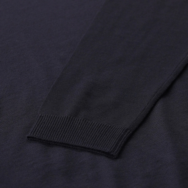 Roberto Collina Pull Longsleeve aus Merinowolle dunkelblau(Image 6)