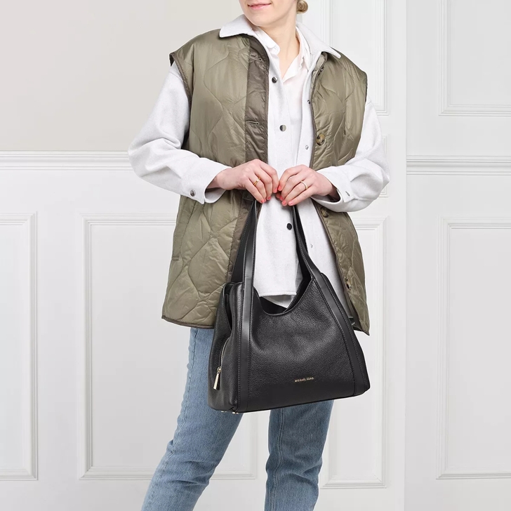 Michael kors grey and black bag store