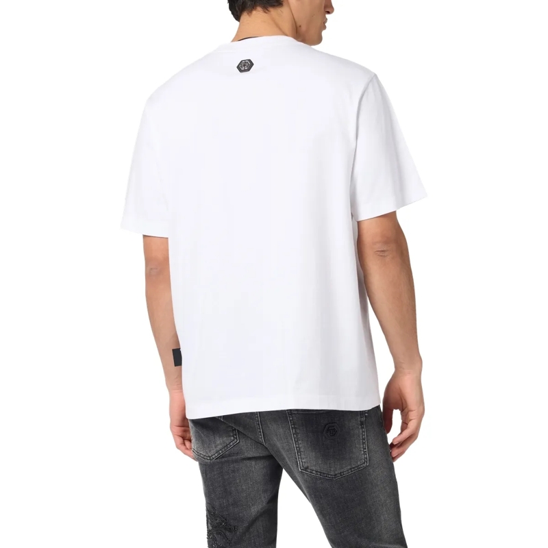 Philipp Plein T-Shirt Round Neck T-Shirt Dragon weiss(Image 2)
