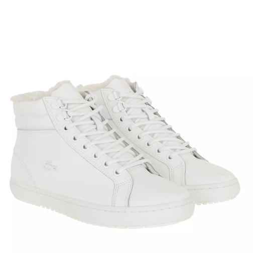 Lacoste Straightsetthermo   Off White High-Top Sneaker