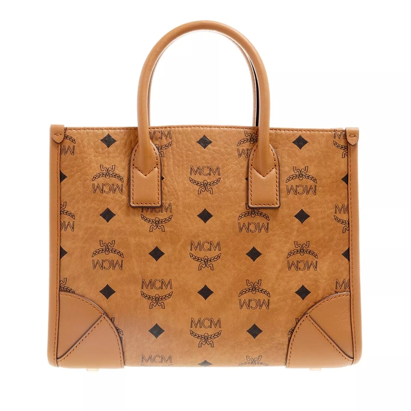 MCM Tote Munchen Vi Tote Sml Co Cognac