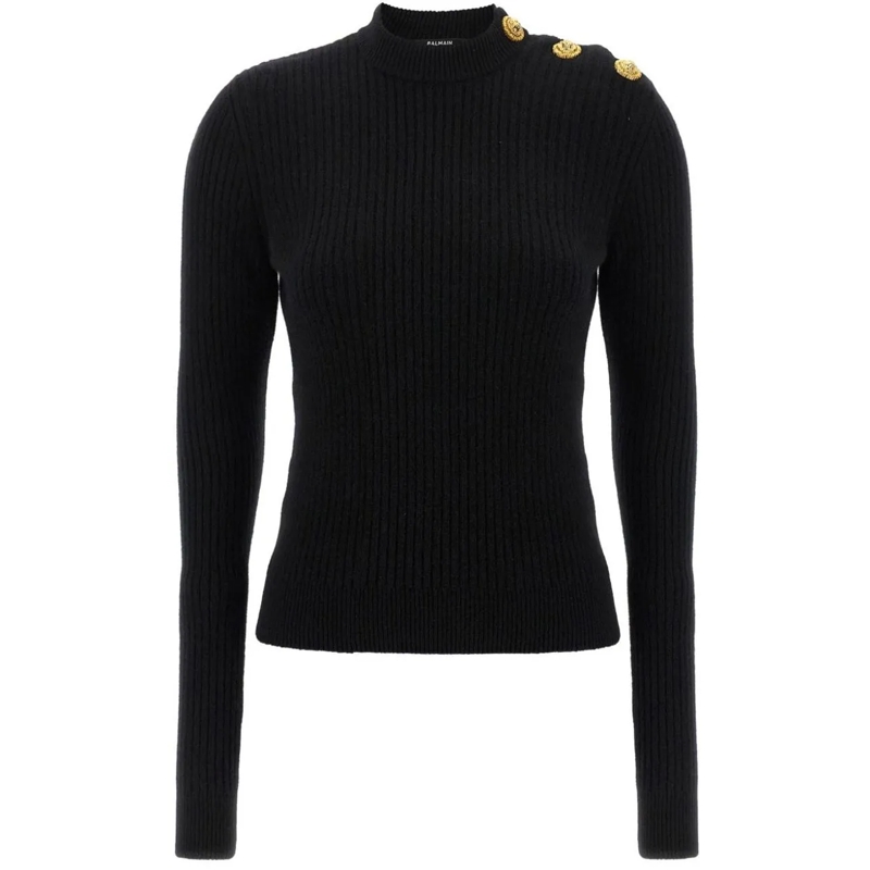 Balmain  Sweaters Black schwarz
