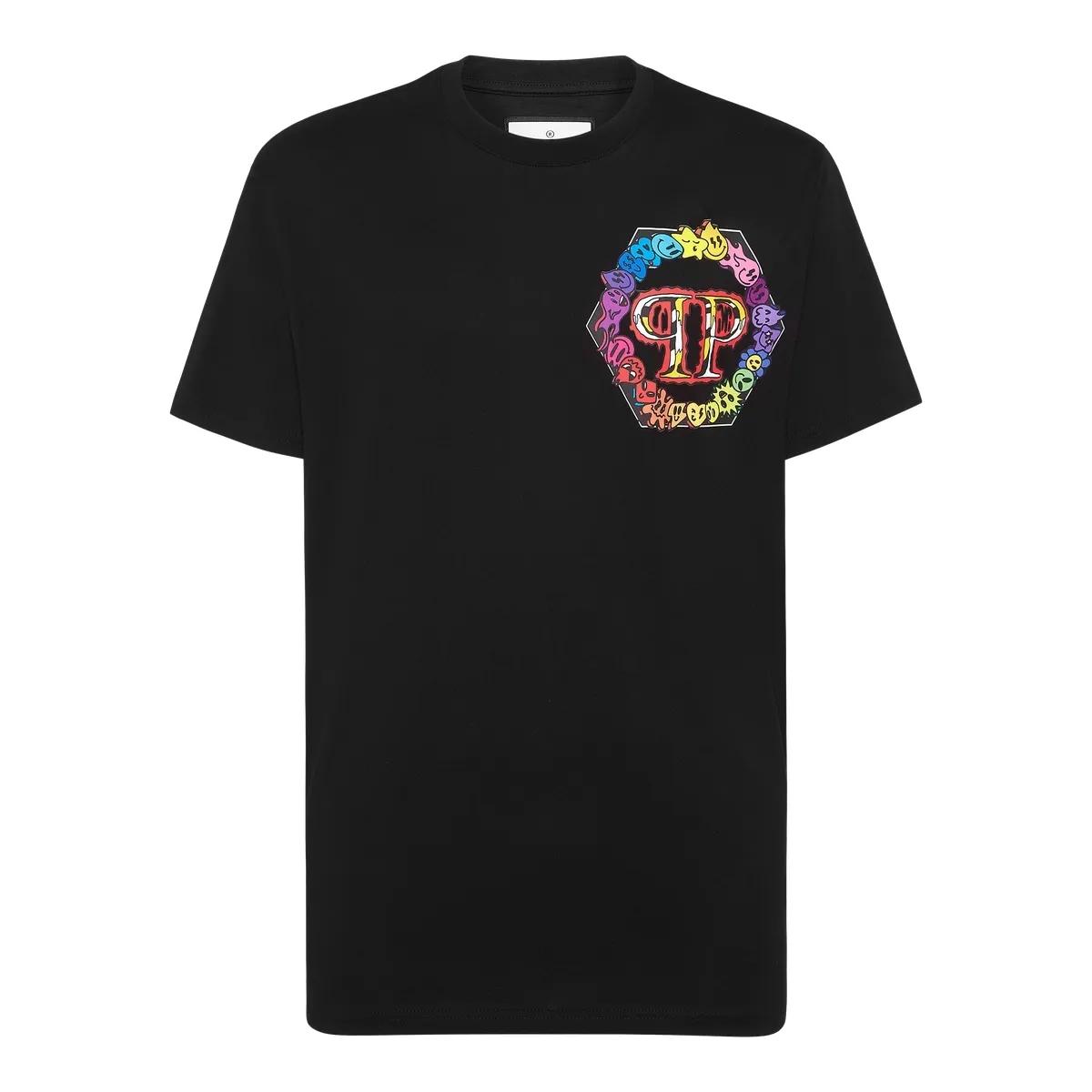 Thumbnail - Philipp Plein - T-Shirt Round Neck Ss - Größe L - schwarz